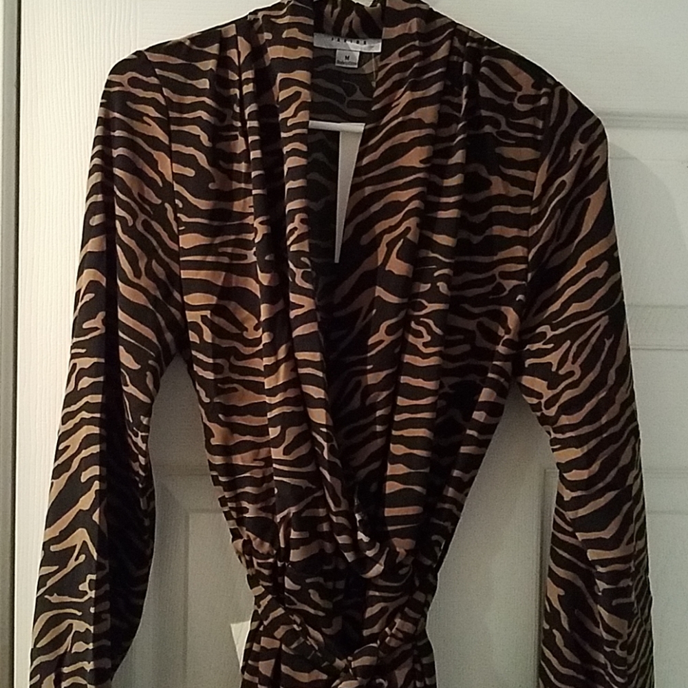 Zebra Blousy Jumpsuit